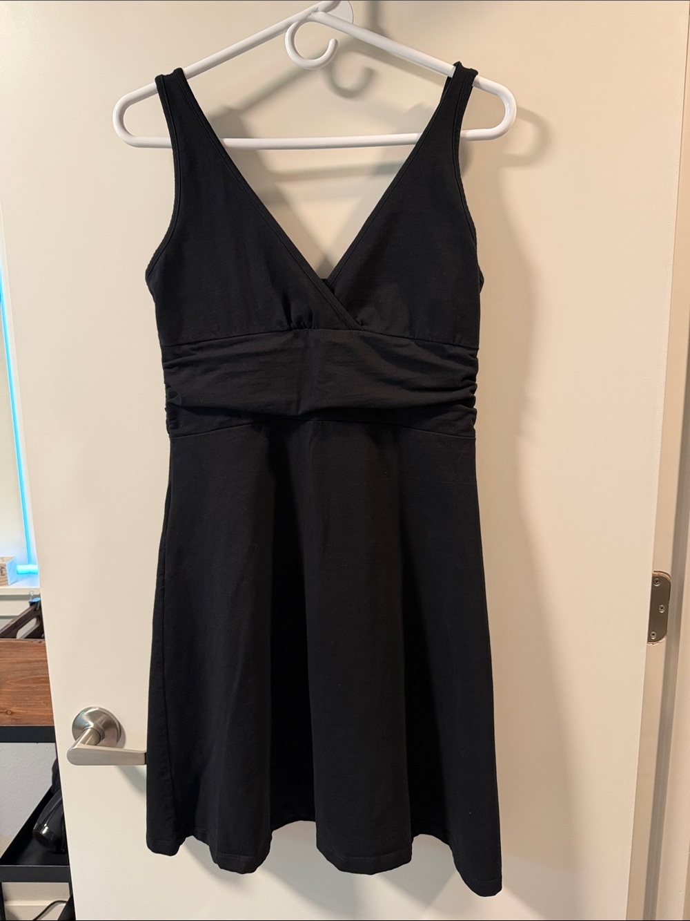 Patagonia Black V-Neck Sleeveless Mini Dress